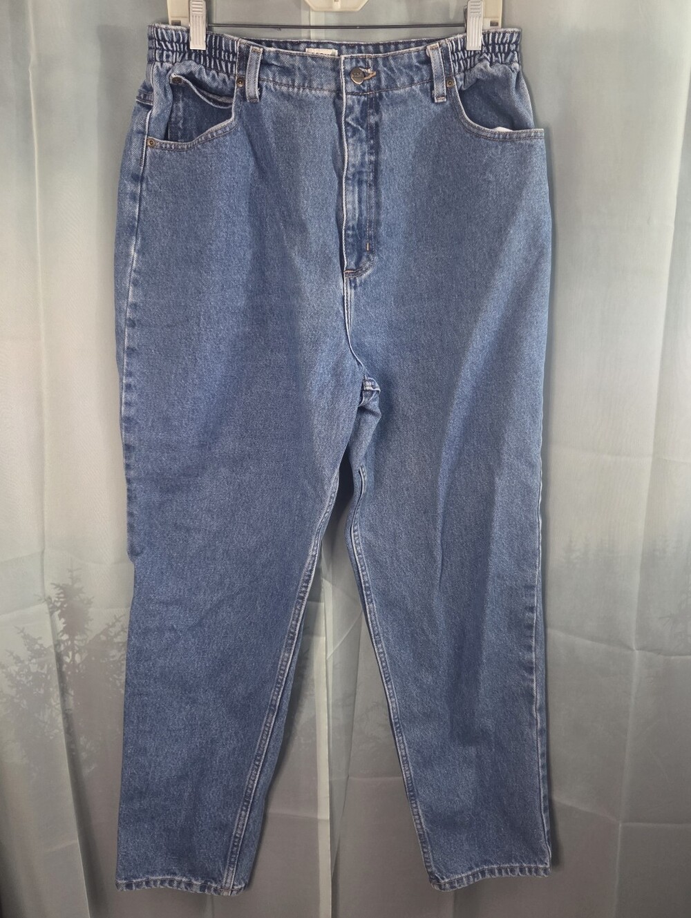 L.L. Bean Straight-Leg Jeans — Blue Denim